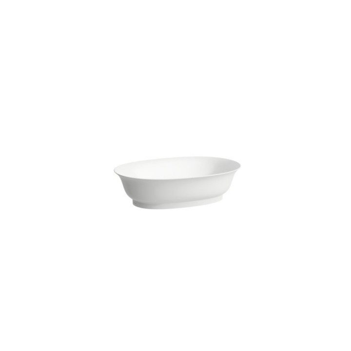 Umywalka nablatowa Laufen The New Classic owalna 550 x 380 mm bez otw. biała mat. H8128527571121
