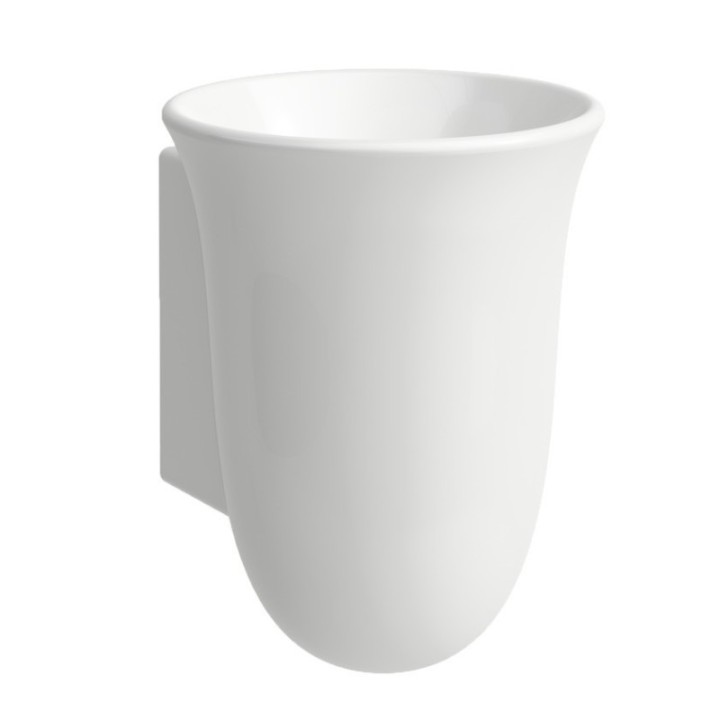 Ceramiczny pojemnik na szczoteczki do zębów Laufen The New Classic biały H8738540000001