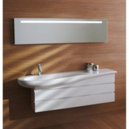 Umywalka ścienna Laufen IL Bagno Alessi One 1200 x 500 / 350 mm z otw. biały LCC H8149734001041
