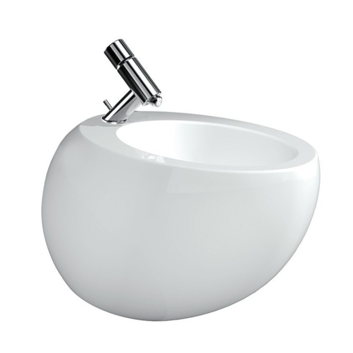 Bidet podwieszany Laufen IL Bagno Alessi One 390 x 585 mm biały LCC H8309714003041