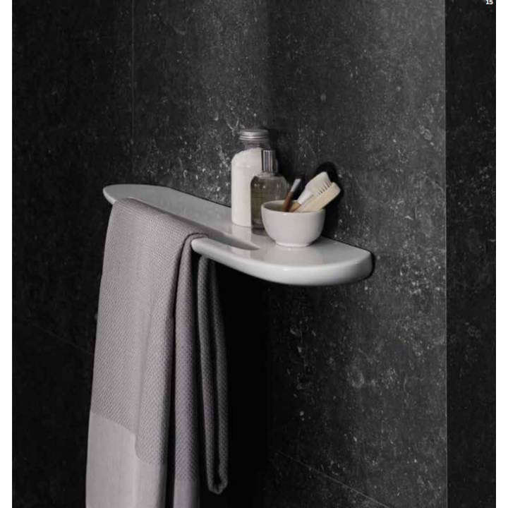 Półka ścienna Laufen IL Bagno Alessi One biała H8709720000001
