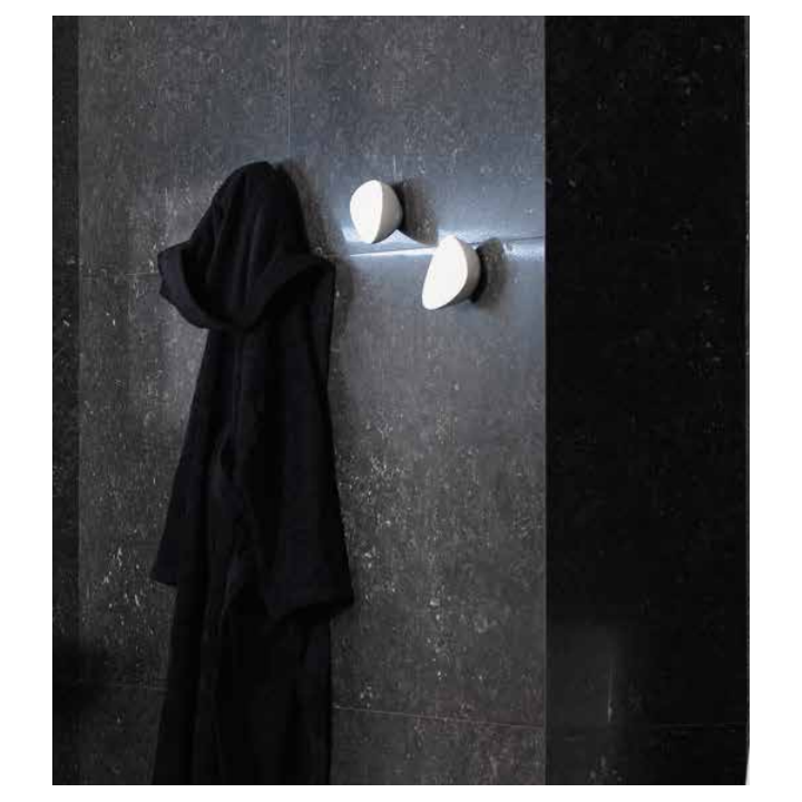 Ceramiczny wieszak na ręcznik Laufen IL Bagno Alessi One biały H8709760000001