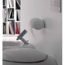 Ceramiczny pojemnik na papier toaletowy Laufen IL Bagno Alessi One biały H8709700000001