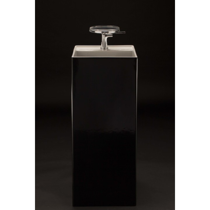 Umywalka wolnostojąca KARTELL BY LAUFEN 375 x 435 mm bez otw. czarna połysk H8113310201121