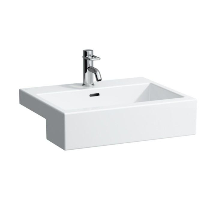 Umywalka półblatowa Laufen Living City 550 x 460 mm z otw. biała H8134320001041