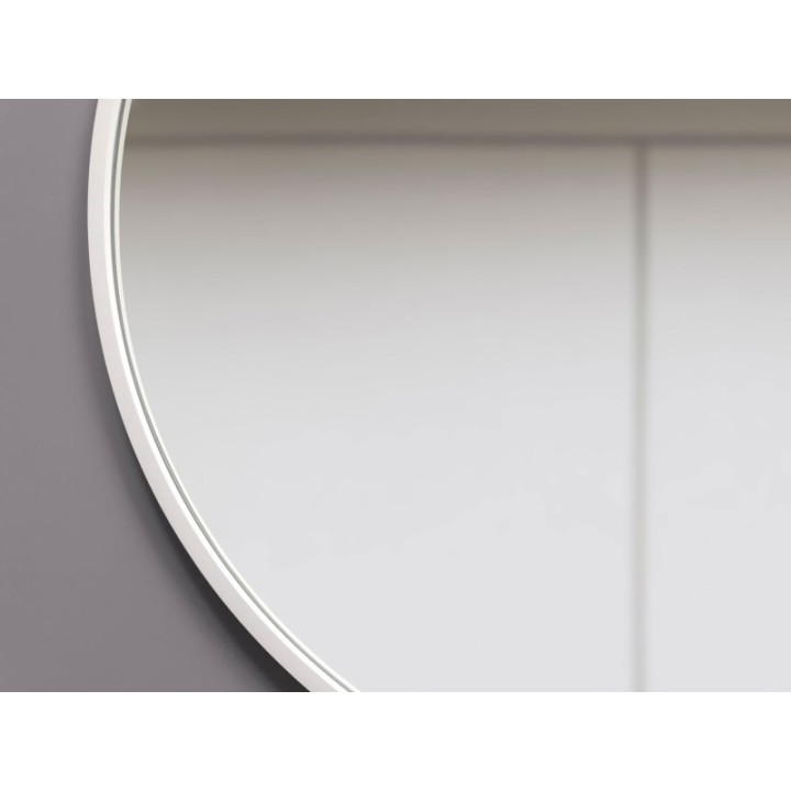 LUSTRO SCANDI – OKRĄGŁE W BIAŁEJ RAMIE 130cm GieraDesign SCD/W/130