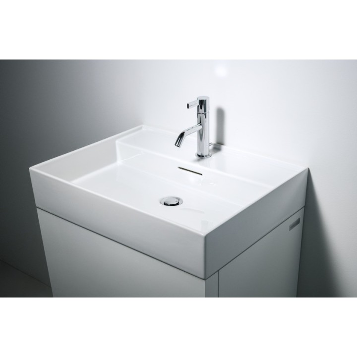 Umywalka ścienna Laufen Kartell By Laufen 600 x 460 mm bez otw. biała mat. H8103337571091