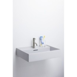 Umywalka ścienna Laufen Kartell By Laufen 600 x 460 mm bez otw. szary mat. H8103337591091