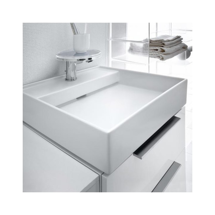 Umywalka ścienna Laufen Kartell 460 x 460 mm z otw. biała mat. H8153317571111