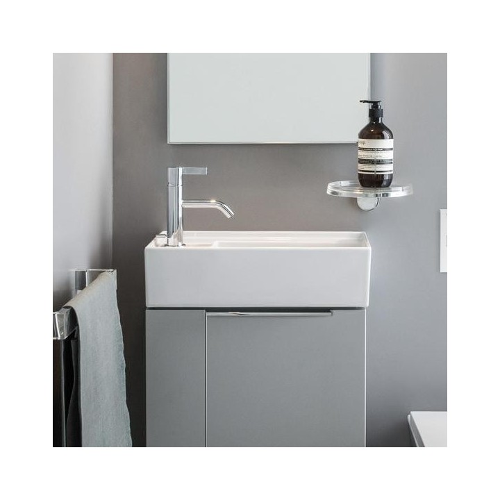 Umywalka ścienna mała Laufen Kartell 460 x 280 mm blat po lewej bez otw. biała H8153350001121