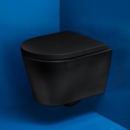 Miska podwieszana wc Laufen Kartell 490 x 370 mm czarny połysk H8203330200001
