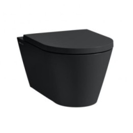 Miska podwieszana wc Laufen Kartell 370 x 545 mm RIMLESS czarny mat. H8203377160001