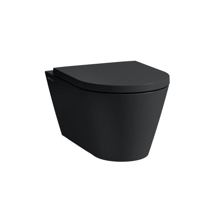 Miska podwieszana wc Laufen Kartell 370 x 545 mm RIMLESS czarny mat. H8203377160001