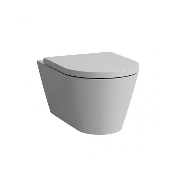 Miska podwieszana wc Laufen Kartell 370 x 545 mm RIMLESS szary mat. H8203377590001