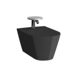 Bidet podwieszany Laufen Kartell 370 x 545 mm czarny połysk H8303310203021