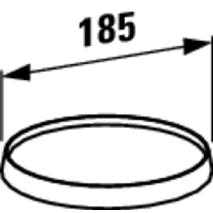 Półka okrągła ścienna Laufen Kartell H3853330040001