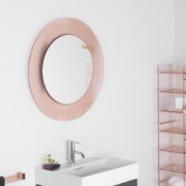 Lustro Laufen Kartell Ø 780 mm różowe H3863310930001
