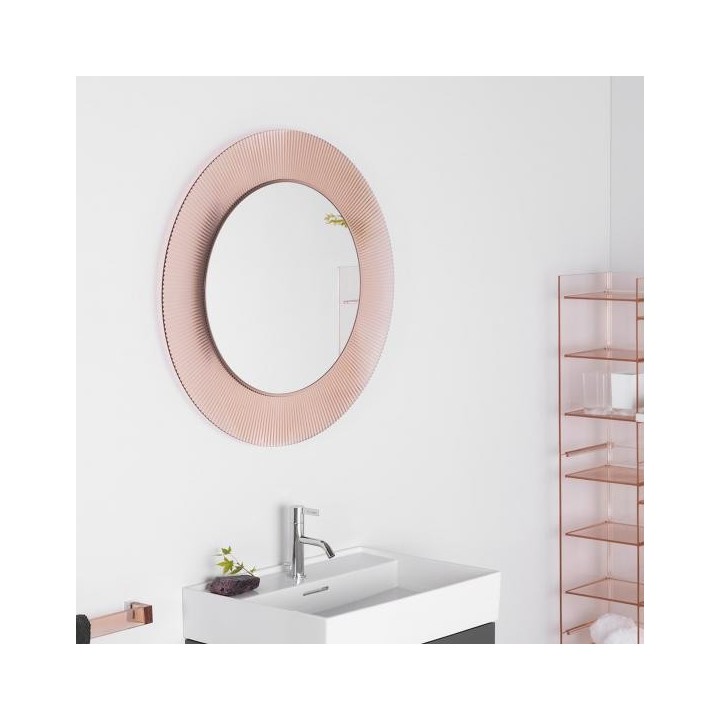 Lustro Laufen Kartell Ø 780 mm różowe H3863310930001