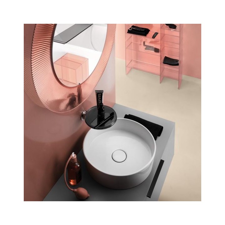 Lustro Laufen Kartell Ø 780 mm różowe H3863310930001