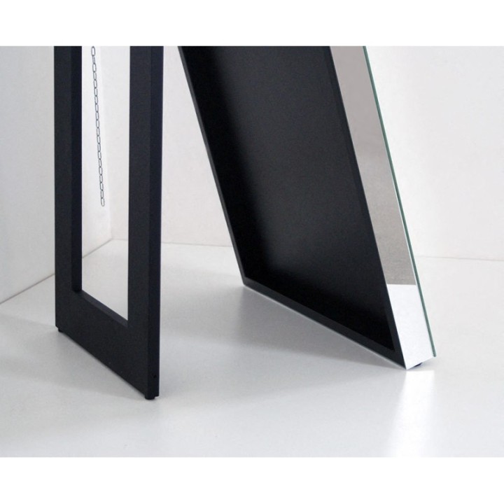 LUSTRO CZARNE STOJĄCE SILVER BLOCK 55x160cm SBL/ST/NB/55x160