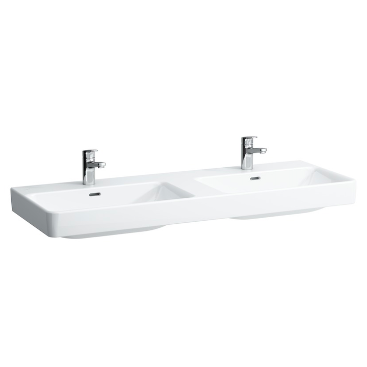 Umywalka ścienna LAUFEN PRO S 1300x460 mm bez otw. biała H8149684001091
