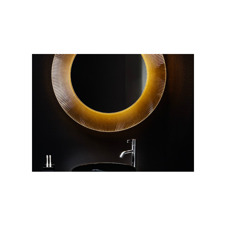 Lustro LED KARTELL BY LAUFEN 780x40x780 mm bursztynowe H3863330810001