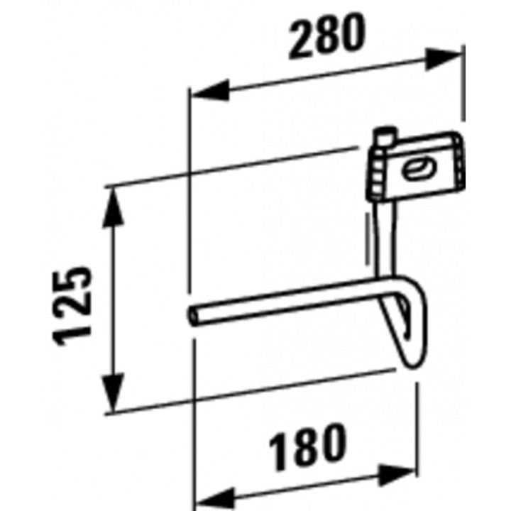 Umywalka ścienna Laufen Val 550 x 315 mm z otw. biała H8152840001061