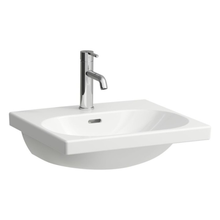 Umywalka ścienna Laufen Lua Pro szlifowany spód umywalki 500 x 460 x 180 mm bez otw. z przelewem biały lcc H8160814001091