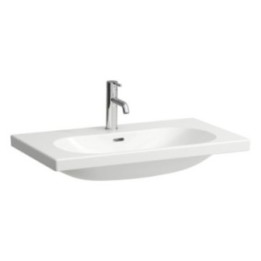 Umywalka ścienna Laufen Lua Pro szlifowany spód umywalki 800 x 460 x 180 mm bez otw. z przelewem biały H8160870001091