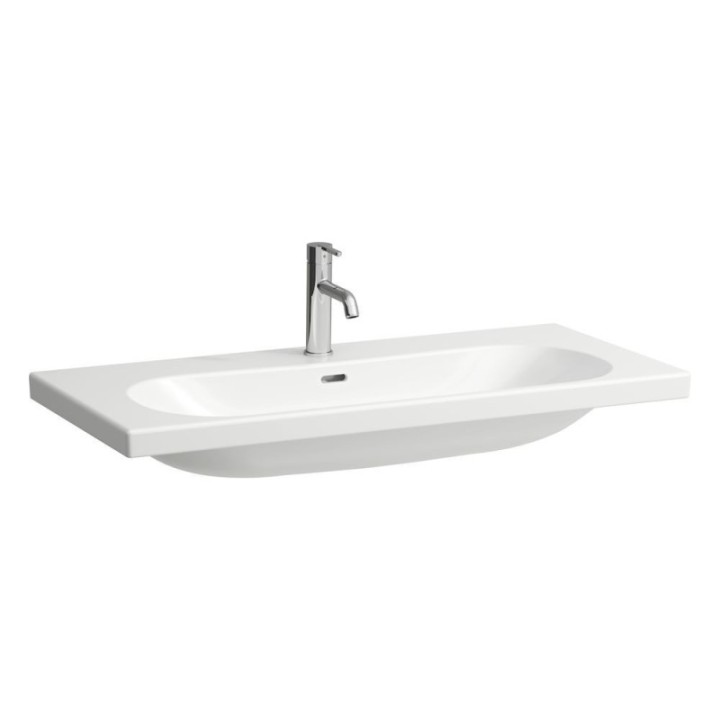 Umywalka ścienna Laufen Lua Pro szlifowany spód umywalki 1000 x 460 x 180 mm bez otw. z przelewem biały H8160890001091