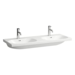 Umywalka ścienna podwójna Laufen Pro Lua 1200 x 460 x 180 mm z otw. z przelewem biały H8140810001041