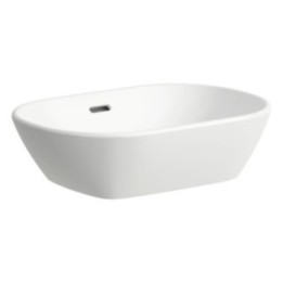 Umywalka nablatowa, owalna Laufen Pro Lua 500 x 350 x 135 mm bez otw. bez przelewu biały H8120830001121