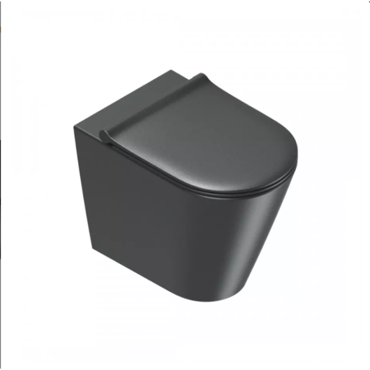 Miska WC Catalano Zero 55x35 stojąca Silentech Nero Satinato 0114550022