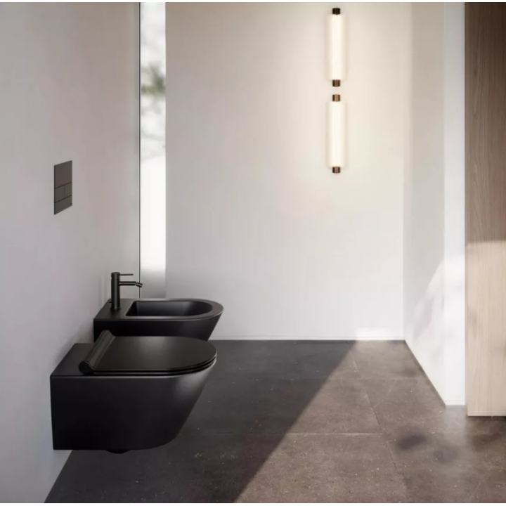 Bidet wiszący Catalano Zero 55x35 Nero Satinato 1BS55NNS