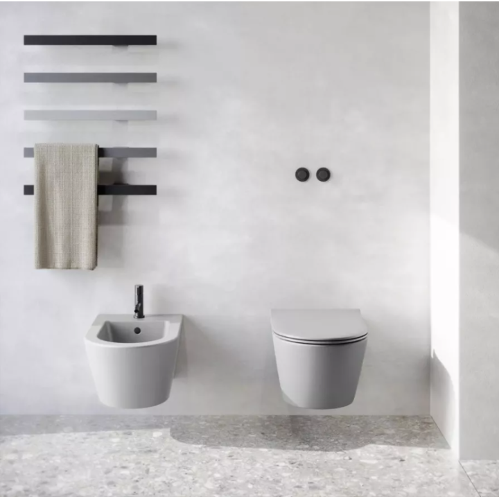 Bidet wiszący Catalano Zero 55x35 Cemento satinato 1BS55NCS