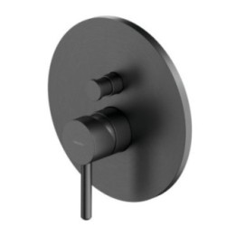 Element natynkowy Omnires Y baterii prysznicowo-wannowej podtynkowej grafit szczotkowany Y1235ROGR