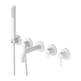 Bateria wannowa 5-otworowa podtynkowa OMNIRES Y biały mat Y1237-1SWM