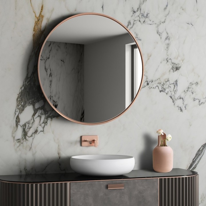 LUSTRO SCANDI SLIM – MIEDZIANA RAMA 70cm GieraDesign SCD/SL/M/70