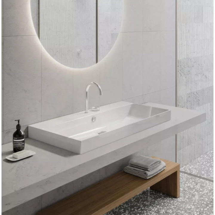 Umywalka Catalano Zero 100x50 cm z otw. na baterię Bianco 110ZPFC00
