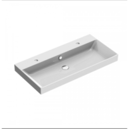 Umywalka Catalano Zero 100x50 cm z 2 otw. na baterię Bianco 110ZPS00