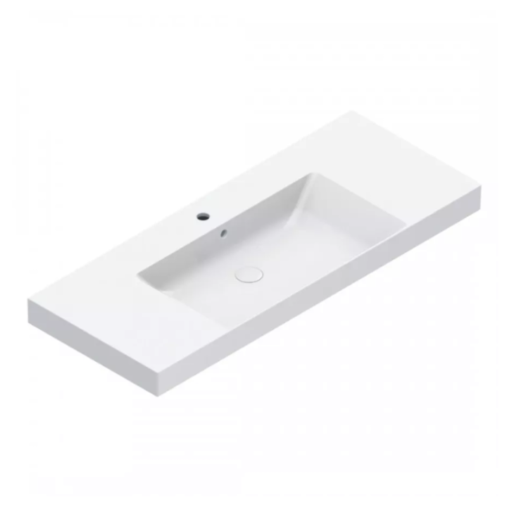 Umywalka Catalano Zero 125x50 cm z otw. na baterię Bianco 1125ZEUPFC00