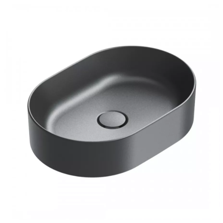 Umywalka nablatowa Catalano Zero 50x35 cm Nero Satinato 0122500022