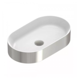 Umywalka nablatowa Catalano Zero 60x35 cm Bianco / Argento 0122600041