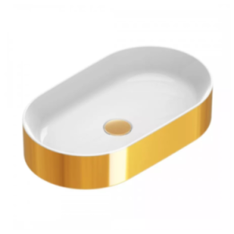 Umywalka nablatowa Catalano Zero 60x35 cm Bianco / Oro 0122600042