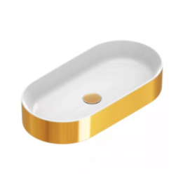 Umywalka nablatowa Catalano Zero 70x35 cm Bianco / Oro 0122700042
