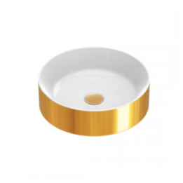 Umywalka nablatowa Catalano Zero 45 cm Bianco / Oro 0123450042