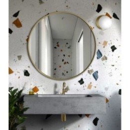 LUSTRO SCANDI SLIM – OKRĄGŁE ZŁOTE 80cm GieraDesign SCD/SL/G/80
