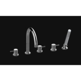 Bateria wannowa Graff Cameo z zestawem natryskowym chrom E-6153-LM69B-PC