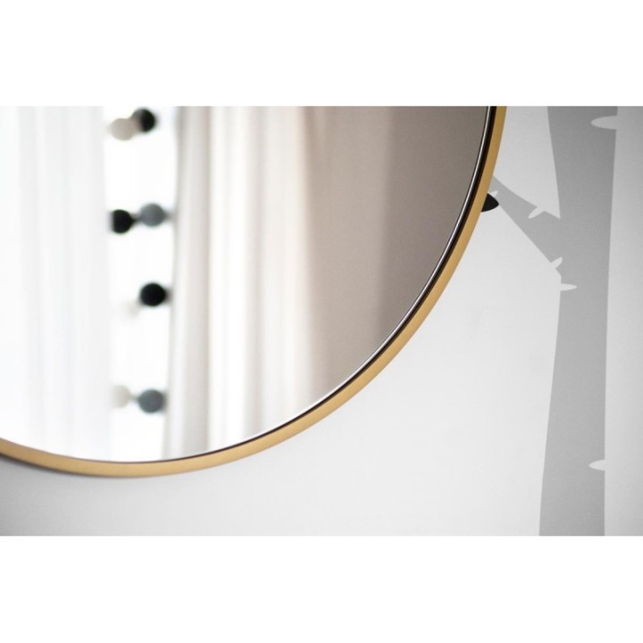 LUSTRO SCANDI SLIM – OKRĄGŁE ZŁOTE 80cm GieraDesign SCD/SL/G/80