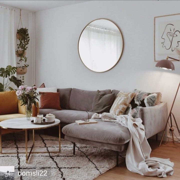 LUSTRO SCANDI SLIM – OKRĄGŁE ZŁOTE 90cm GieraDesign SCD/SL/G/90